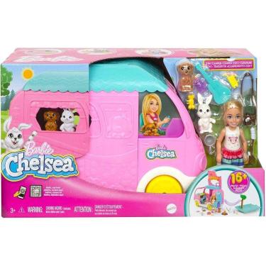Imagem de Barbie Chelsea Com Acessórios Trailer de Acampamento - Mattel HNH90