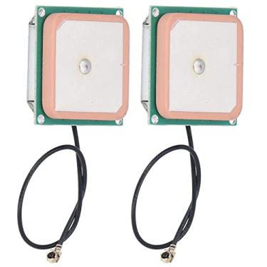 Imagem de Antena Passiva GPS de 2 Unidades Módulo GPS de Cerâmica de Alto Ganho 28DBI para Locutores de Parada de ônibus Antena Passiva GPS de Alto Ganho Melhora Sua Recepção e