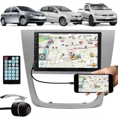 Imagem de Multimídia Vw Gol Voyage Saveiro G5 2009 à 2013 Espelhamento Bluetooth USB SD Card + Mo...