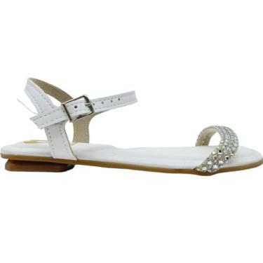 Imagem de Sandália Rasteira Infantil Menina Casual Dia a Dia com Pedraria Molekinha 2354.107