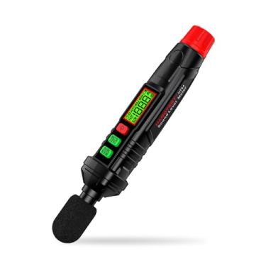 Imagem de CIADAZ Medidor de nível de som HT64 Medidor de decibéis portátil Detector de ruído ponderado A 30-130dB Mini dispositivo de monitoramento de decibéis Medidor de nível de som de alta precisão