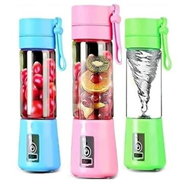 Imagem de Mini Liquidificador Portatil Mixer Portatil Shake Coqueteleira Eletrica Sem Fio Squeeze Recarregavel 400ml Utiliadade na cozinha processador de alimentos liquidificador fitner