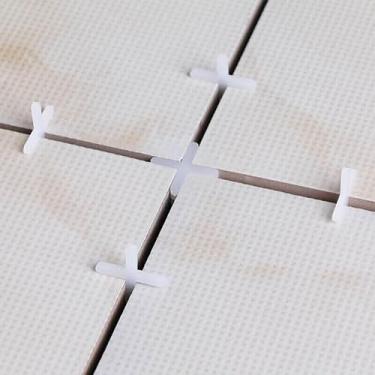 Imagem de Kit de sistema de nivelamento de azulejos TenKe 1/20.3 cm, pacote com 1000, espaçador de azulejo para instalação de pedra cerâmica (espaçador de 1000 peças)