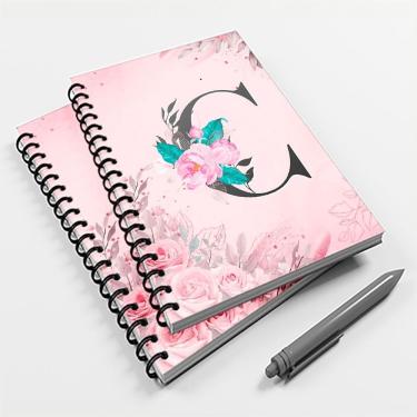 Imagem de Caderno Universitário 96 fls Floral Letra C