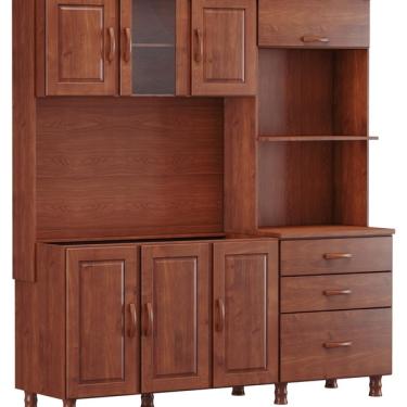 Imagem de Cozinha Compacta Bronze 4 Môdulos Madeira Maciça - Imbuia