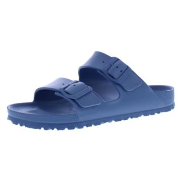 Imagem de Birkenstock Tamancos masculinos Boston Vintage Bold Grip, Azul elementar, 6 Narrow Women/4 Narrow Men