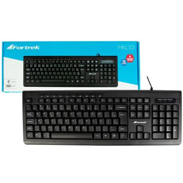 Imagem de Teclado Multimídia Fortrek MKL-101, USB, ABNT2, Preto - 75859