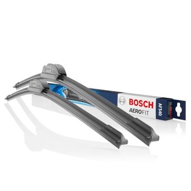 Imagem de Bosch Jogo de Palhetas Dianteiras Aerofit AF340 para Limpadores de Para-brisa com Tratamento de Grafite, 21" 530 mm e 19" 475 mm, Par