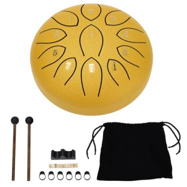 Imagem de Tambor de Chuva, Tambor de Língua de Aço de 6 Polegadas, Carrilhão de Chuva, Instrumentos Sonoros à Prova D'água para Exterior Com Bolsa, Bastões, Educação, Yoga, Presentes Zen