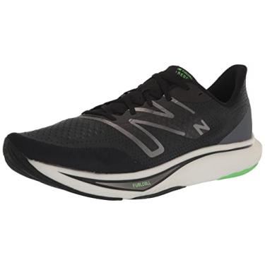 Imagem de New Balance FuelCell Rebel V3 Tênis de corrida feminino, Preto/azul infinito/mola vibrante, 38