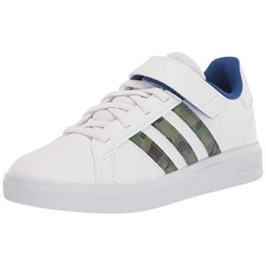 Imagem de adidas Superstar Shoes Infantil, Nuvem branco/óxido verde/azul royal, 3 Big Kid
