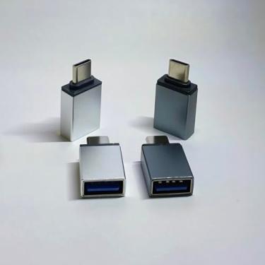 Imagem de Adaptador Usb Tipo C Para Usb Compatível com Mi, A1, S8, S9, Zenfone, Leeco, iPhone, Galaxy, conecte câmera, teclado, pendrive, mouse dentre outros, qualidade Premium Yecna (Cinza)
