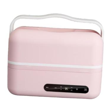 Imagem de Bothyi Caixa de almoço elétrica aquecedora de alimentos 1,2 L recipiente removível retangular bento caixa aquecedora de almoço para caminhão escola, Rosa