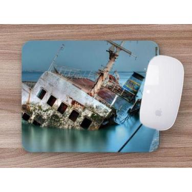 Imagem de Mouse Pad Emborrachado Personalizado Navio Náufragado - Deluzz