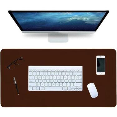 Imagem de Deskpad Gamer Em Couro 100X30Cm + Porta Copo - Genertoy
