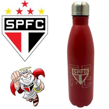 Imagem de Cantil Esportivo de Aço Inox 750ml São Paulo Inquebrável Para Torcedor