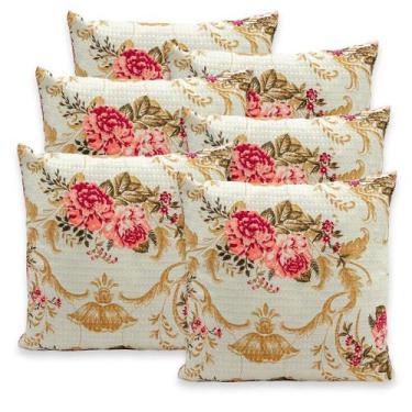 Imagem de Kit 6 Capas de Almofadas Favinho 40x40 C/ Zíper PIQUET Estampadas - Be