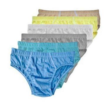 Imagem de Kit 6 Cueca Slip Infantil 100% Algodão Menino Criança Colorido Tradici