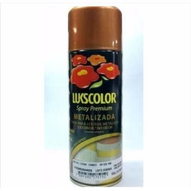 Imagem de Tinta Spray Cobre Lukscolor Metalizada 350 Ml Interior