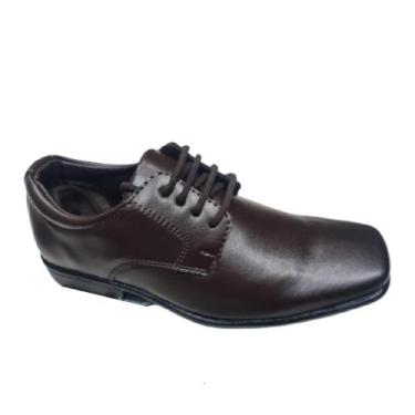 Imagem de Sapato social infantil preto pedshoes macio leve confortável, 30, Marr