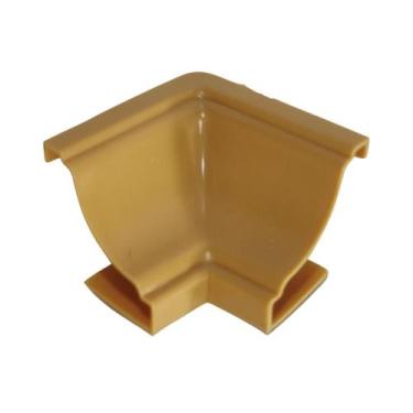 Imagem de Kit 40 Canto Interno Cerejeira Para Moldura Forro Rodaforro Meia cana 