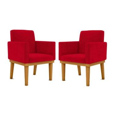 Imagem de KIT 02 Cadeiras Com Base Mesa De Estudos Poltrona Decorativa - Balaqui