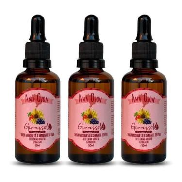 Imagem de Óleo Ozonizado Rosa Mosqueta Em Sinergia Com Girassol 3X50Ml - Amaozon