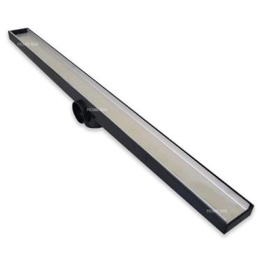 Imagem de Ralo Linear Invisível Sifonado 5x70 Banheiro modelo Porcelanato Colar 