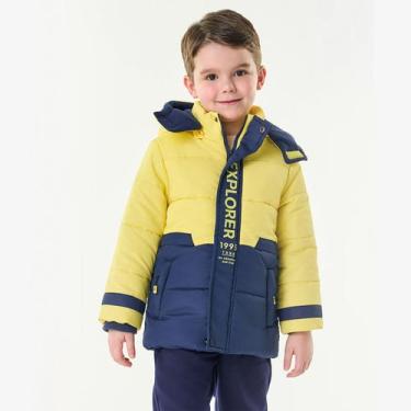 Imagem de Jaqueta Casaco Infantil Explorer Menino Grossa Trick Nick, Amarelo, 4