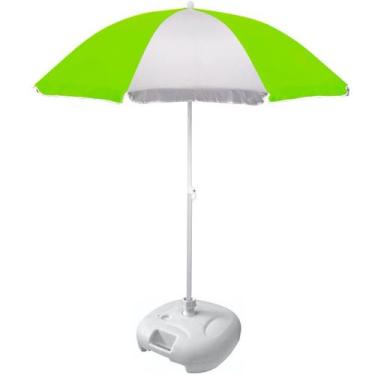 Imagem de Guarda Sol de Praia Grande Sombreiro Piscina Camping Pesca Aço Pintado