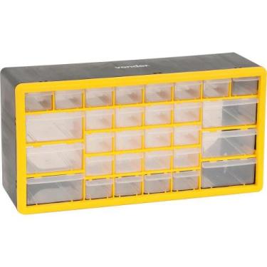Imagem de Organizador plástico 500x160x250mm 30 gavetas opv0300 - Vonder