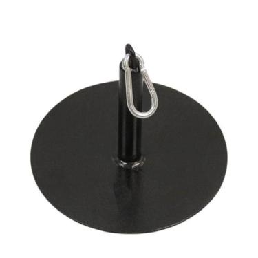 Imagem de Kit Suporte De Anilha Para Agachamento Sumô + Mosquetão Para Academia 