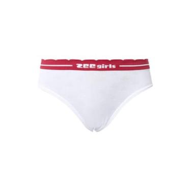 Imagem de Calcinha Tanga Infantil Sem Costura - Zee Rucci, M, Branco