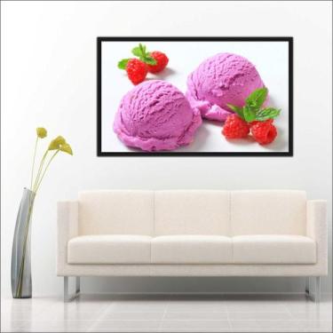 Imagem de Quadro Decorativo Sorveterias Sorvete Gourmet Com Moldura TT22 - Vital