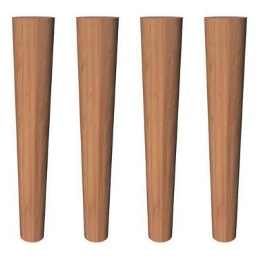 Imagem de Kit Com 4 Pés Palito 30 CM 4 Chapinhas 4 Sapatas E 20 Parafusos Para M