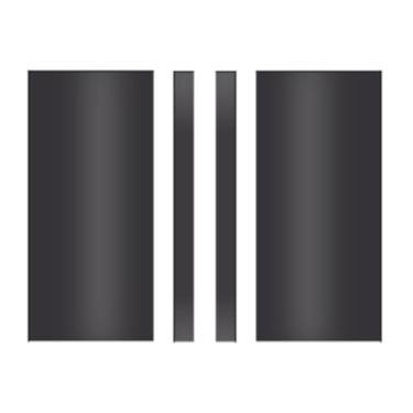 Imagem de Pacote com 60 máscaras magnéticas de dobradiça de 11,4 cm, capas de dobradiça de porta flexíveis para pintura, capas de pintura de dobradiça de porta adequadas para ferramentas de pintura de portas