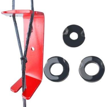 Imagem de LOKHEIRA ARCHERY 3 conjuntos de arco composto de mira para tiro com arco 1/10.2 cm 1/20.3 cm 3/40.6 cm Acessórios de alvo para caça e tiro (vermelho)