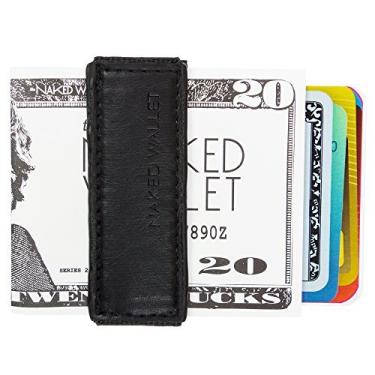 Imagem de Carteira fina para dinheiro e cartão The Naked, Preto Milano, tamanho �nico