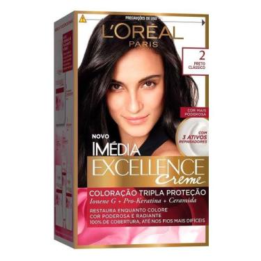 Imagem de Tintura Imédia Excellence 2 Preto Clássico 47g - Loréal Imédia
