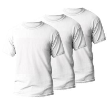 Imagem de Kit 3 Camisetas Masculina Básica 100% Algodão Malha Premium - Lauhe Of