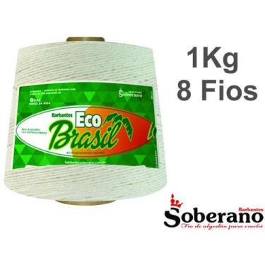 Imagem de Barbante 1kg Fio8 Soberano CRU crochê trico Color - Euroroma
