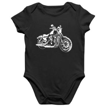 Imagem de Body Bebê Algodão Moto Sportster XL 883 Iron Art - Foca na Moda, Preto