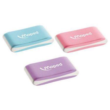 Imagem de Kit 03 Borracha Escolar Essentials Soft Tom Pastel Colorida Maped
