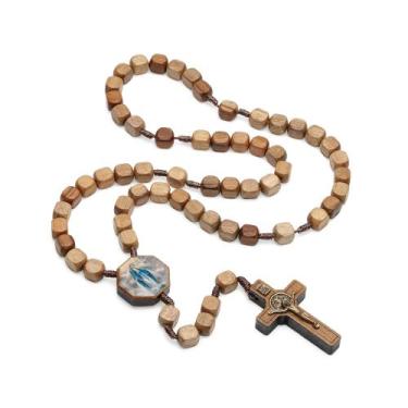 Imagem de Terço Nossa Senhora das Graças Quadrado 10mm LANÇAMENTO - Santa Clara