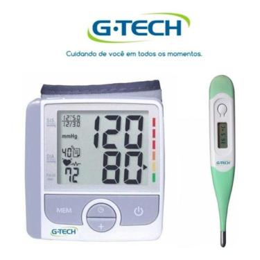 Imagem de Aparelho De Medir Pressão Automatico De Pulso GP 300 + Termometro - G-