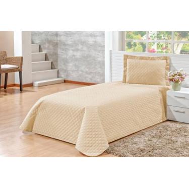 Imagem de Kit cobre-leito kaique solteiro 2 peças avelã - VITHEOTEX ENXOVAIS