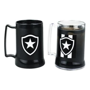 Imagem de Kit 2 Canecas Gel Isolante Térmico 400 Ml Botafogo - Mileno