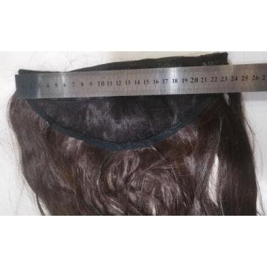 Imagem de kit 4 Cabelo ondulado peruca Longa Aplique com Tic Tac Sintético - sem