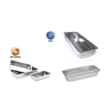 Imagem de Conjunto 5 Assadeira Formas Pão Caseiro Bolo Inglês E Gelo N 1 De 24 c