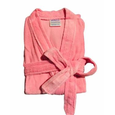 Imagem de Roupão de Banho Briza Veludo Adulto 100% Algodão Manga Curta Tam Único